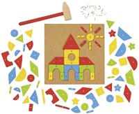 Goki jeu de construction marteau - jeu de clous en bois 118 pièces
