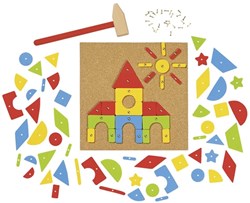 Goki jeu de construction marteau - jeu de clous en bois 118 pièces