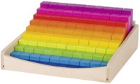 Goki bâtonnets de calcul jouet éducatif en bois 100 pièces coloré
