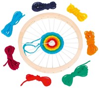 Goki métier à tisser rond jouet créatif en bois tissage
