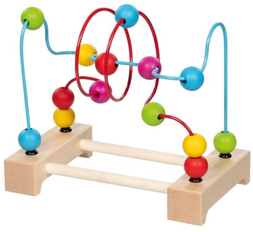 Goki labyrinthe de perles en bois jouet de motricité pour enfants