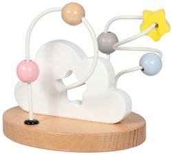 Goki spirale motricité perles bois ciel étoilé pastel