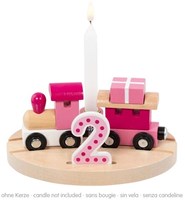 Goki train d'anniversaire décoration en bois pour fête d'enfants