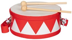 Goki tambour rouge - instrument de musique jouet pour enfants
