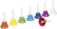 Goki Cloches instrument de musique - set de 8 cloches colorées