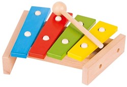 Goki xylophone jouet musical en bois coloré 4 notes