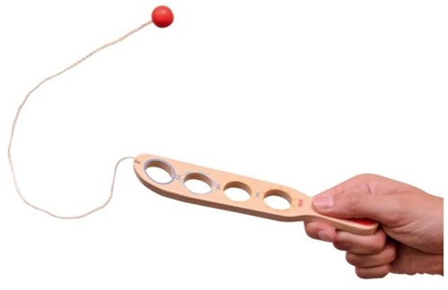 Goki jeu d'adresse en bois - jeu attrape la balle-2