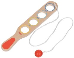 Goki jeu d'adresse en bois - jeu attrape la balle