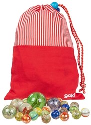 Goki billes - billes de jeu colorées en sac 50 pièces