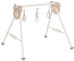 Goki Baby Gym Ours - Jouet d'éveil en bois pour bébés - coloré et sûr
