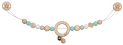 Goki chaîne pour poussette en bois étoile avec clips - jouet bébé