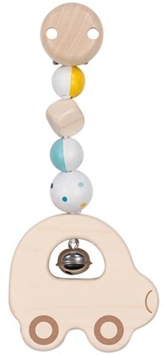 Goki clip bébé en bois voiture - jouet sensoriel nomade
