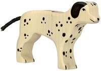 Holztiger figurine Dalmatien en bois - jouet durable chien