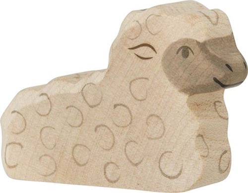 Holztiger agneau en bois figurine de jeu - animal de la ferme bois FSC