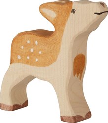 Holztiger figurine en bois faon - jouet durable petit cerf