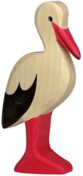 Holztiger figurine cigogne en bois - animal FSC durable