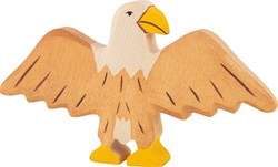 Holztiger aigle en bois figurine de jeu - jouet oiseau bois FSC