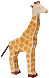 Holztiger girafe en bois figurine de jeu artisanale et durable