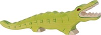 Holztiger crocodile jouet en bois fait main durable