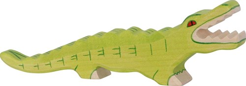 Holztiger crocodile jouet en bois fait main durable