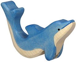 Holztiger dauphin en bois figurine jouet animaux océan