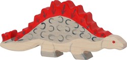 Holztiger dinosaure en bois stégosaure figurine de jeu - jouet durable