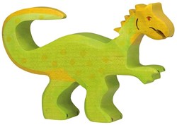 Holztiger dinosaure en bois oviraptor figurine jouet durable