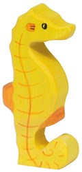 Holztiger animal marin en bois hippocampe - jouet fait main