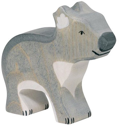 Holztiger figurine koala en bois jouet debout durable