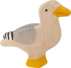 Holztiger mouette en bois figurine de jeu - jouet fait main et durable