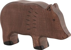 Holztiger figurine en bois sanglier - jouet animalier fantastique