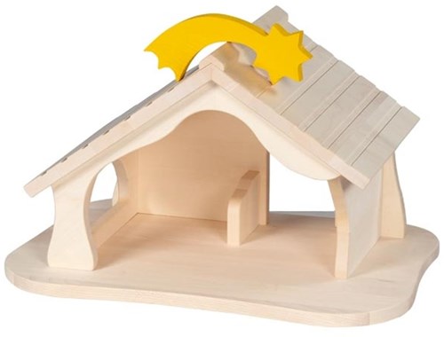 Holztiger crèche de ferme en bois - jouet éducatif pour enfants