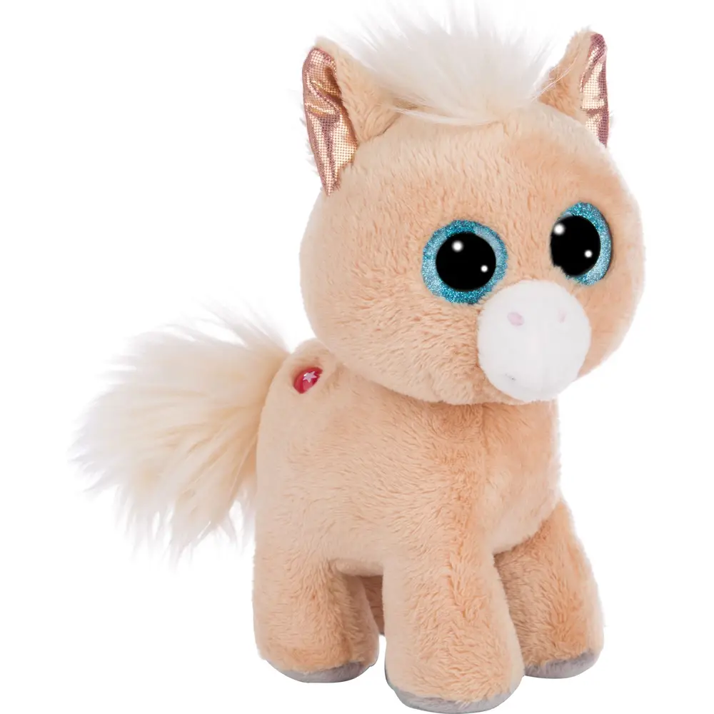Nici poney en peluche GLUBSCHIS Miss Cinnamon 17 cm beige