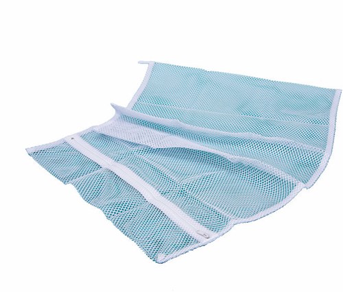 Filet à linge polyester bleu 3kg - sac de lavage durable pour linge délicat