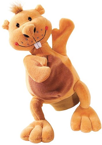Beleduc marionnette castor peluche jouet - marionnette de jeu