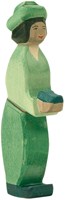 Ostheimer figurine en bois roi vert oriental Noël