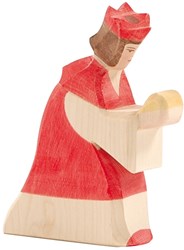 Ostheimer jouet en bois roi rouge - figurine en bois pour enfants