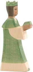 Ostheimer roi en bois vert - figurine de jeu imaginative
