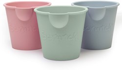 Scrunch seau jouet lot de 3 silicone plage flexible