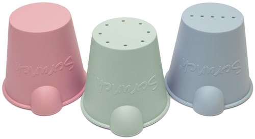 Scrunch seau jouet lot de 3 silicone plage flexible-2