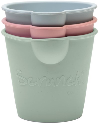 Scrunch seau jouet lot de 3 silicone plage flexible-3