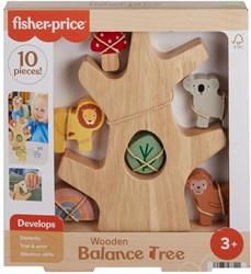 Fisher-Price arbre d'équilibre en bois jouet à empiler éducatif FSC