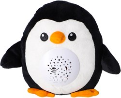 KiddyGo projecteur peluche pingouin bleu avec musique et projection lumineuse