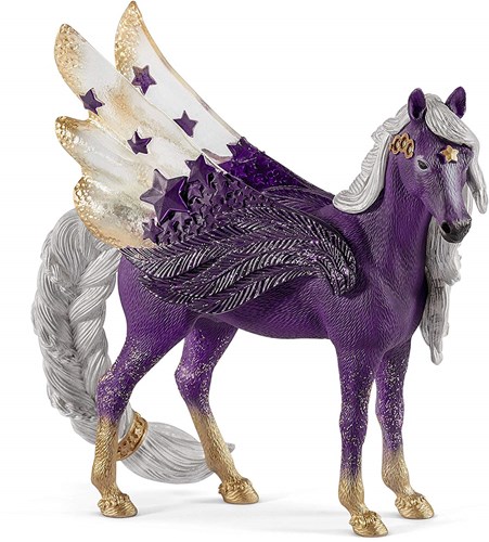 Schleich bayala Jument Pégase étoilée - figurine de jeu fantastique violette
