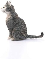 Schleich Ferme - Chat assis 13771 Figurine de jeu Gris-3