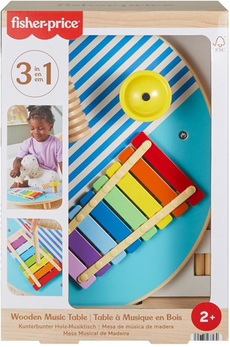 Mattel table de musique en bois jouet - Fisher-Price - bois FSC - musique