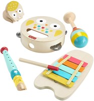 Fisher-Price ensemble d'instruments de musique en bois - jouet musical pour enfants-3