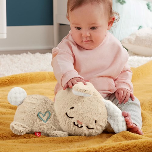 Fisher-Price lapin apaisant - peluche interactive bruit blanc bébé-3