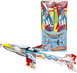 Duckiez avion jouet lanceur avion tempex 50 cm multicolore