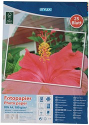 Papier photo Stylex 25 feuilles A4 180 g/m3 40832
